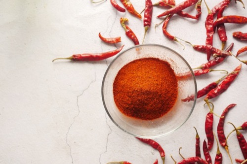 Fresh red chilli peppers