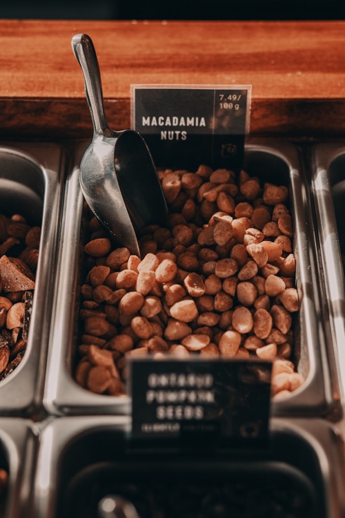 Premium macadamia nut kernels